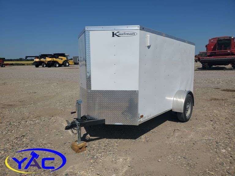 2023 KAUFMAN Enclosed Trailer 5' x 10' (12' at Tip) Yorkton Auction