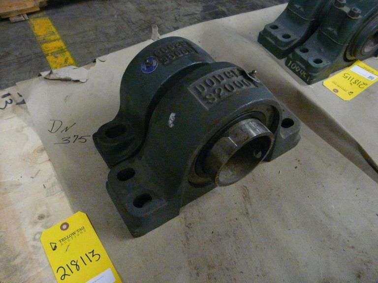 Lot of (2) Dodge Pillow Block Bearings Yellow Tag Auctions