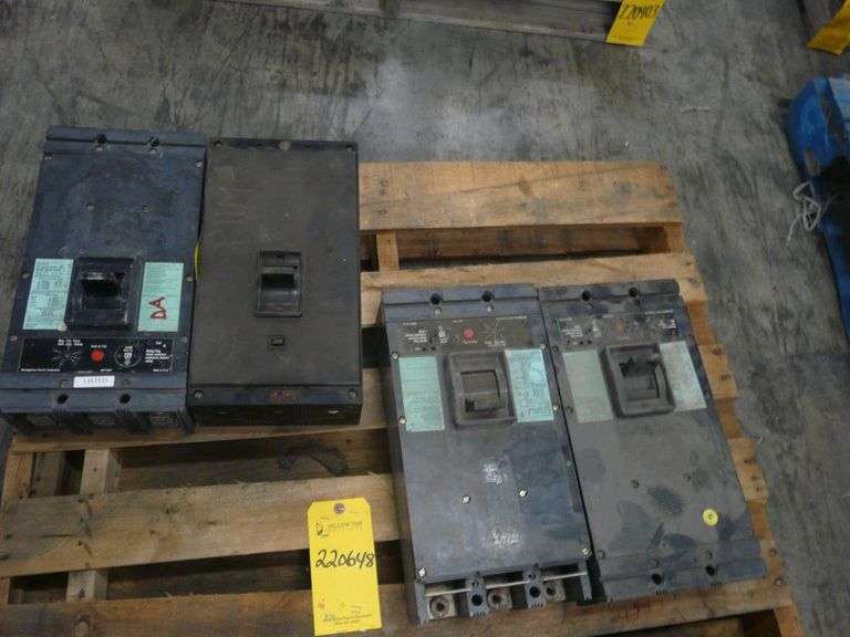 Lot of (4) Westinghouse Circuit Breakers Yellow Tag Auctions