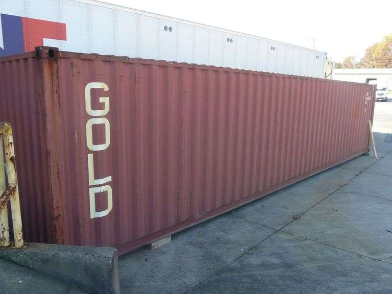 Gold Container Corp. 40' Shipping Container Yellow Tag Auctions