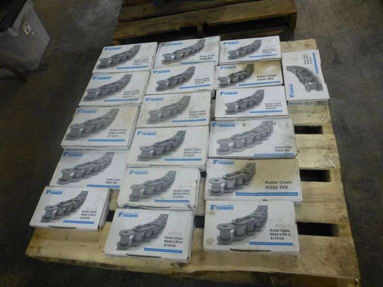 Lot of (18) Tsubaki Roller Chains Yellow Tag Auctions