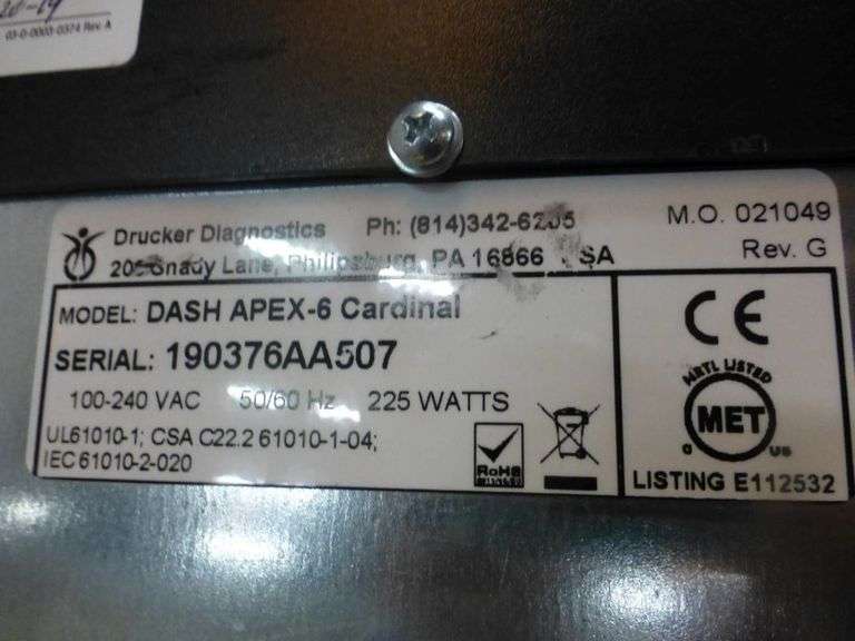 Cardinal Health DASH 6 Benchtop Centrifuge Yellow Tag Auctions