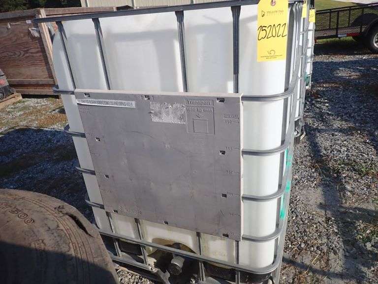 Mauser Caged Water Tank Yellow Tag Auctions