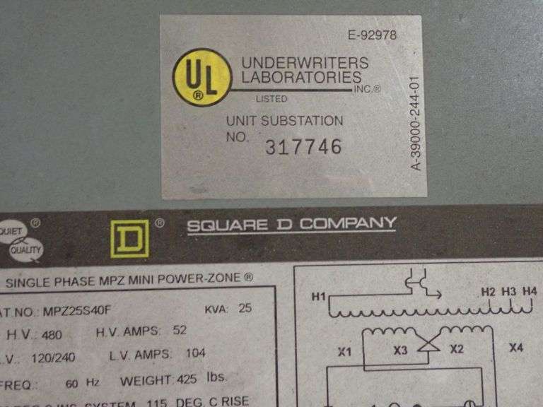 Square D MPZ Mini PowerZone Yellow Tag Auctions