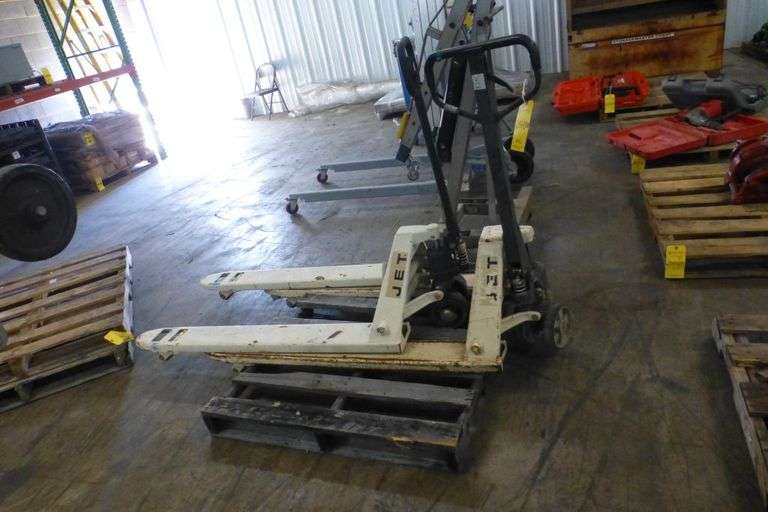 Lot of (2) Jet Pallet Jacks Yellow Tag Auctions