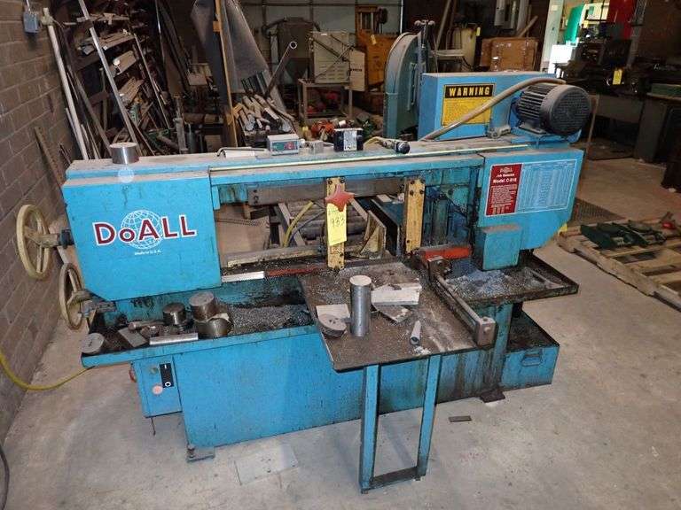 DoAll C916 Horizontal Band Saw Yellow Tag Auctions