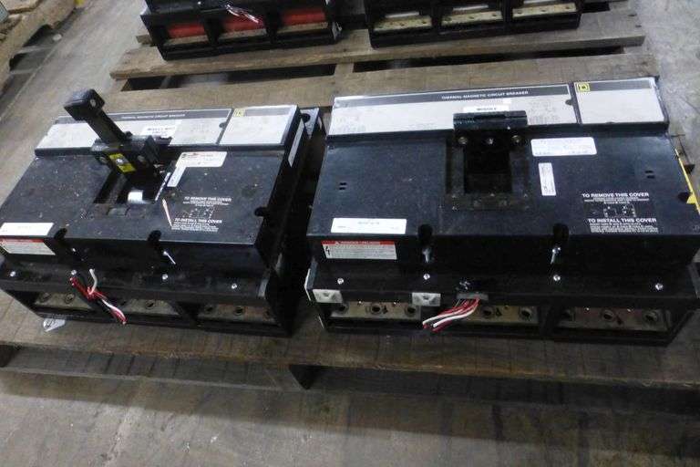 Lot of (2) Square D Circuit Breakers Yellow Tag Auctions