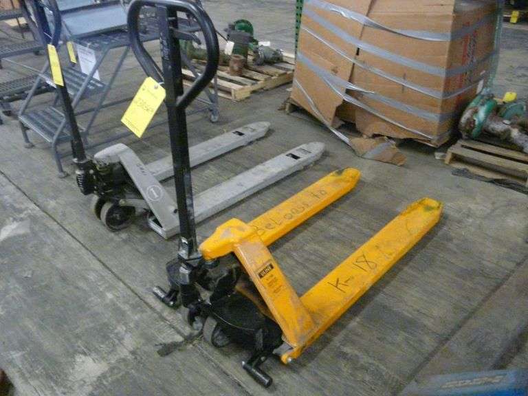 Uline Scissor Lift Pallet Truck Yellow Tag Auctions