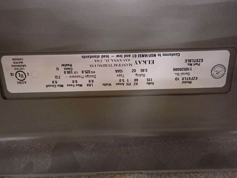 Lot of (4) Elkay Water Fountains Yellow Tag Auctions