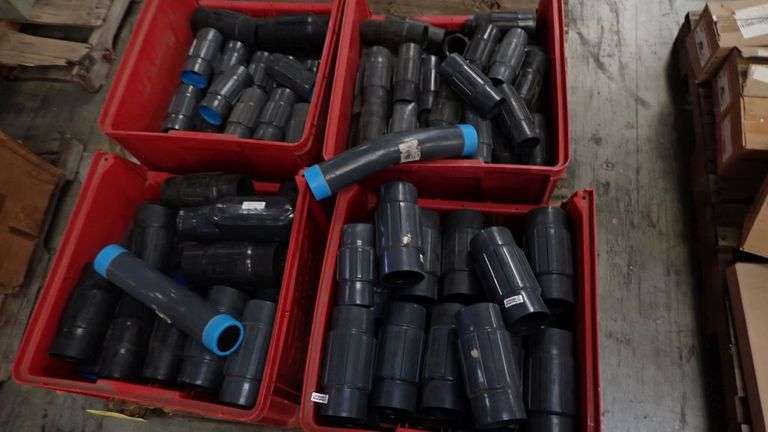 Lot of Assorted PVC Couplings and Fittings - Yellow Tag Auctions