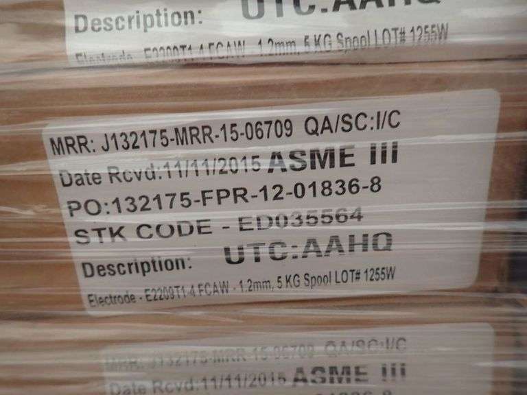 Lot of 975 kg of ER2209T14 Welding Wire Yellow Tag Auctions