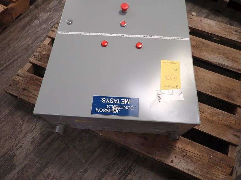 Johnson Controls Metasys Enclosure Control Panel Yellow Tag Auctions