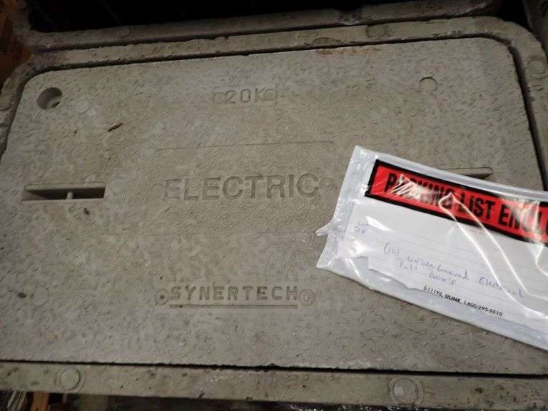 Lot of (10) Synertech Electric Underground Electrical Pull Boxes