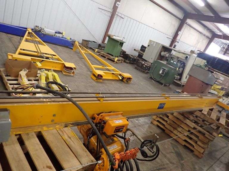 Sackett Systems Harrington Crane Hoist Assembly Yellow Tag Auctions