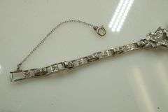 Platinum Hamilton Diamond Bezel Ladies Watch w/Platinum Band w/Diamonds