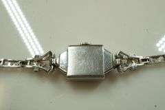 Platinum Hamilton Diamond Bezel Ladies Watch w/Platinum Band w/Diamonds