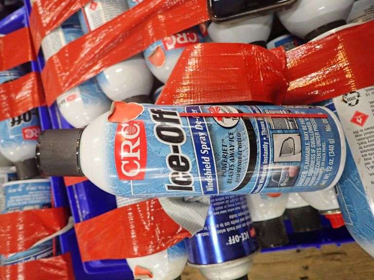 Lot of Approximately (194) CRC Ice Off Windshield Spray DeIcer