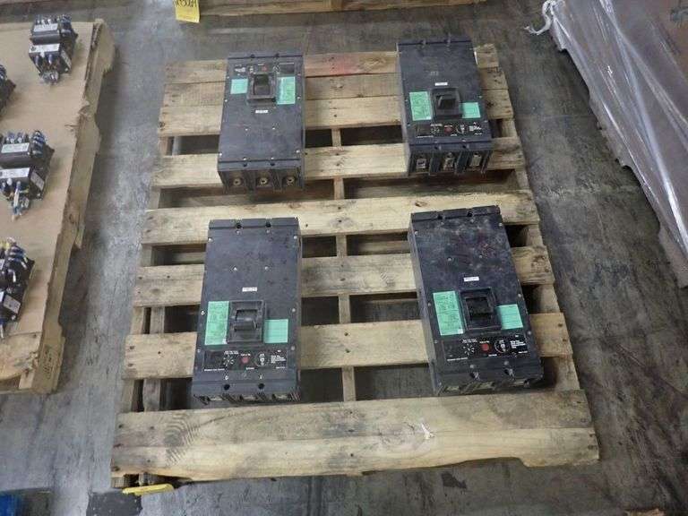 Lot of (4) Westinghouse Circuit Breakers Yellow Tag Auctions