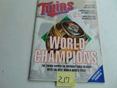 TWINS MAGAZINE. WORLD CHAMPIONS. APRIL 1992 - MN TWINS - Ziemer