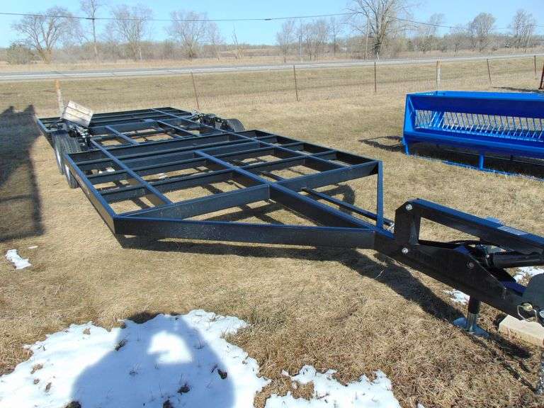 TEBBEN 8'X6"X20' HYD FISH HOUSE TRAILER FRAME Ziemer Hilbrands Auctions