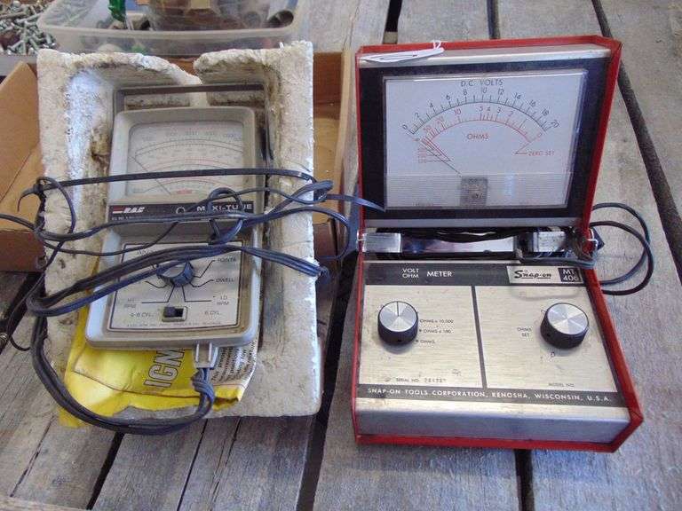 MAXITUNE IGNITION ANALIZER & SNAPON VOLTMETER Ziemer Hilbrands Auctions