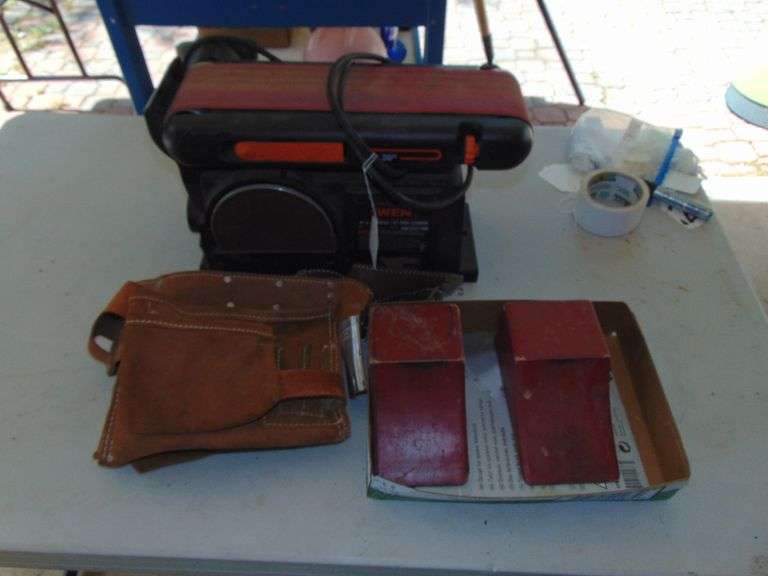 WEN BELT SANDER, 6" DISC SANDER, NAIL BELT, WHEEL CHOCKS Ziemer
