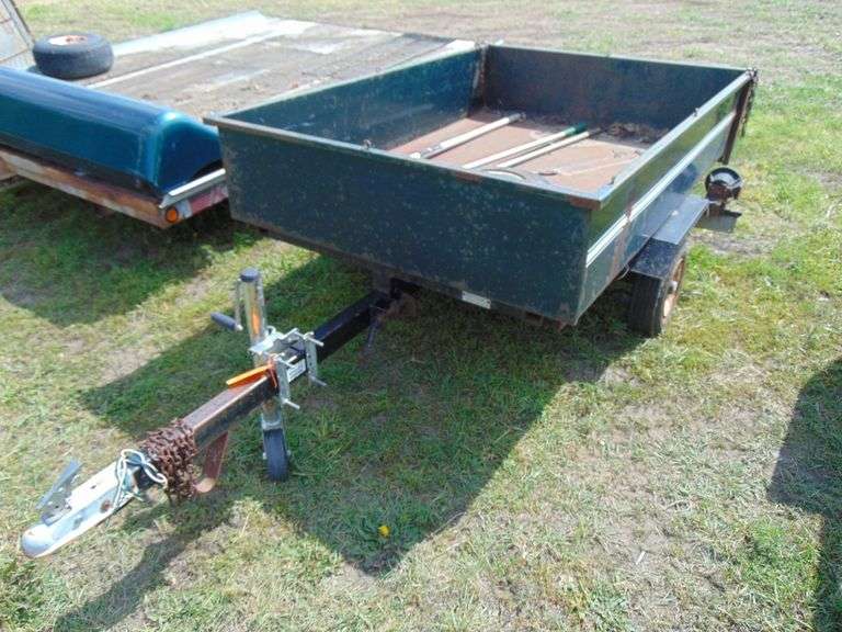 4'X6' STEEL UTILITY TRAILER w/SPARE Ziemer Hilbrands Auctions